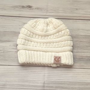 Kids CC Beanie- Ivory